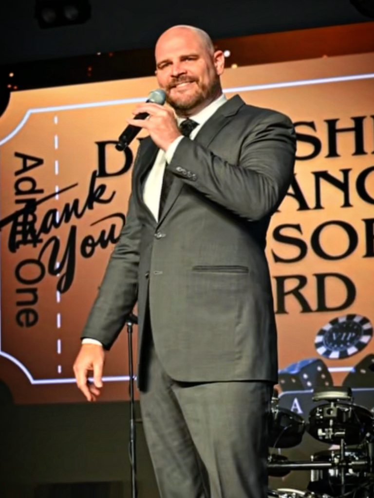 Benefit Auctioneer Jake Addams fundraising for charity